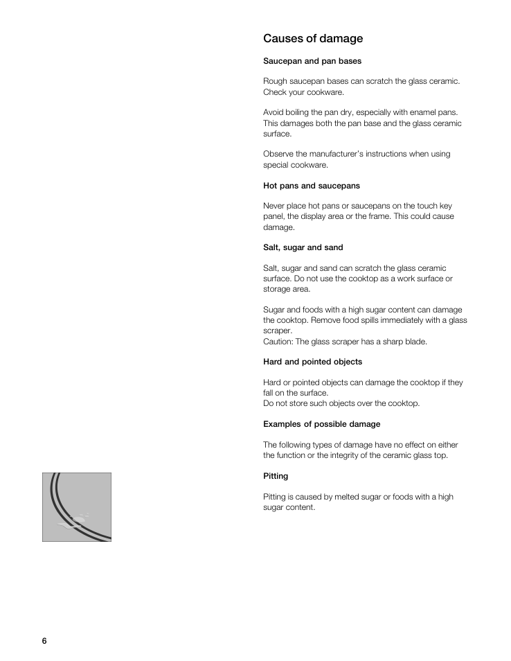 Causes of damage | Gaggenau VI 411611 User Manual | Page 6 / 52