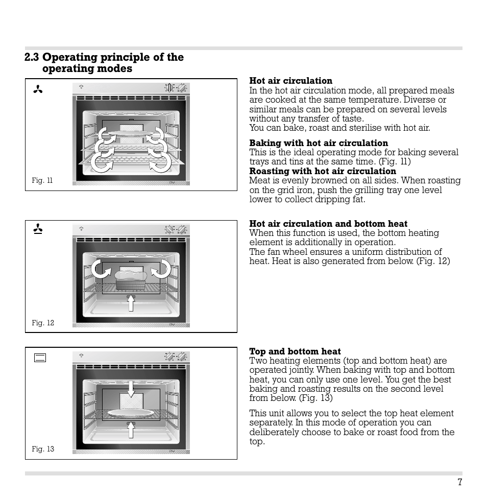 3 operating principle of the operating modes | Gaggenau EB 204/205 User Manual | Page 8 / 26