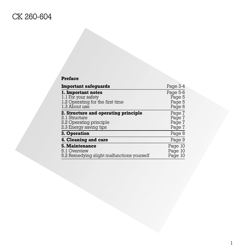 Gaggenau CK 260-604 User Manual | Page 2 / 12