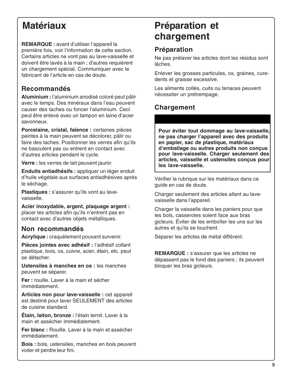 Matériaux préparation et chargement, Attention | Gaggenau DF 241-760 User Manual | Page 27 / 64