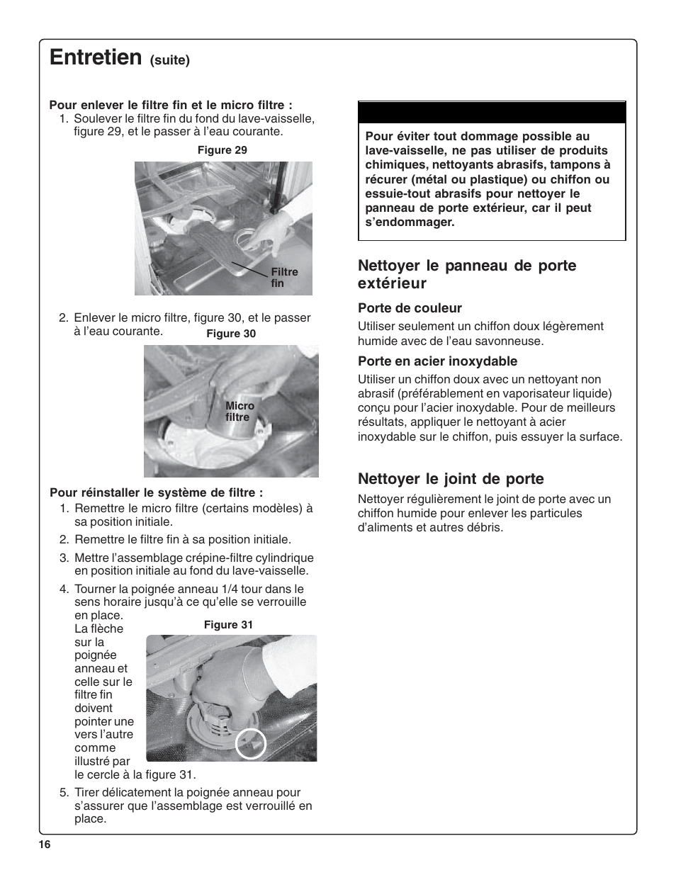 Entretien, Attention | Gaggenau DF 241-760 User Manual | Page 38 / 64
