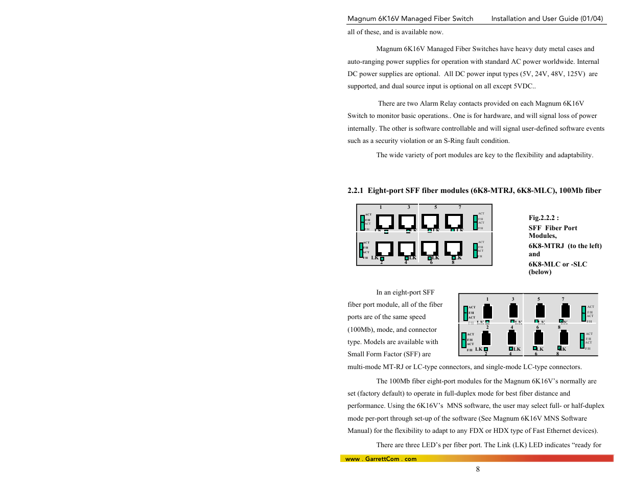 GarrettCom 6K16V User Manual | Page 15 / 61