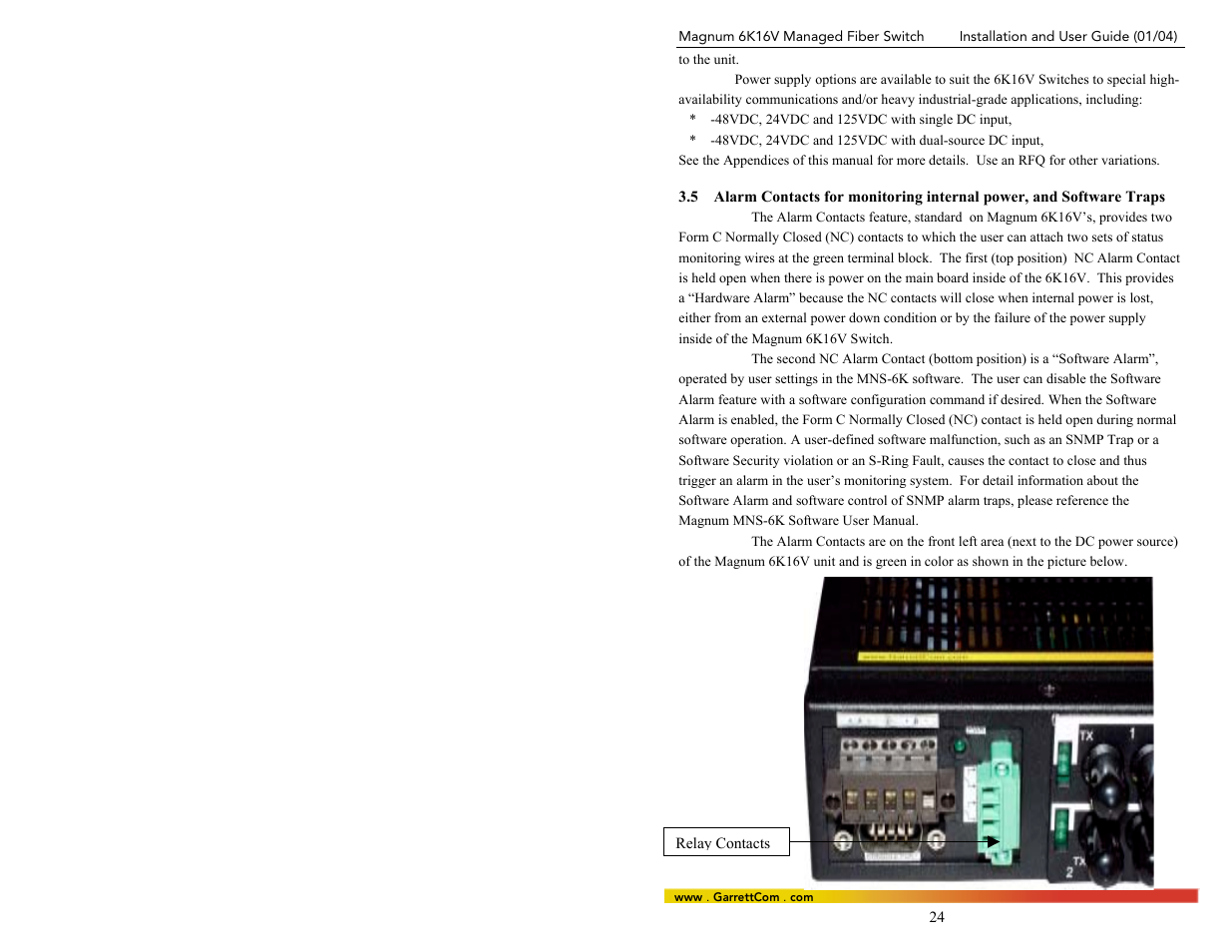 GarrettCom 6K16V User Manual | Page 31 / 61