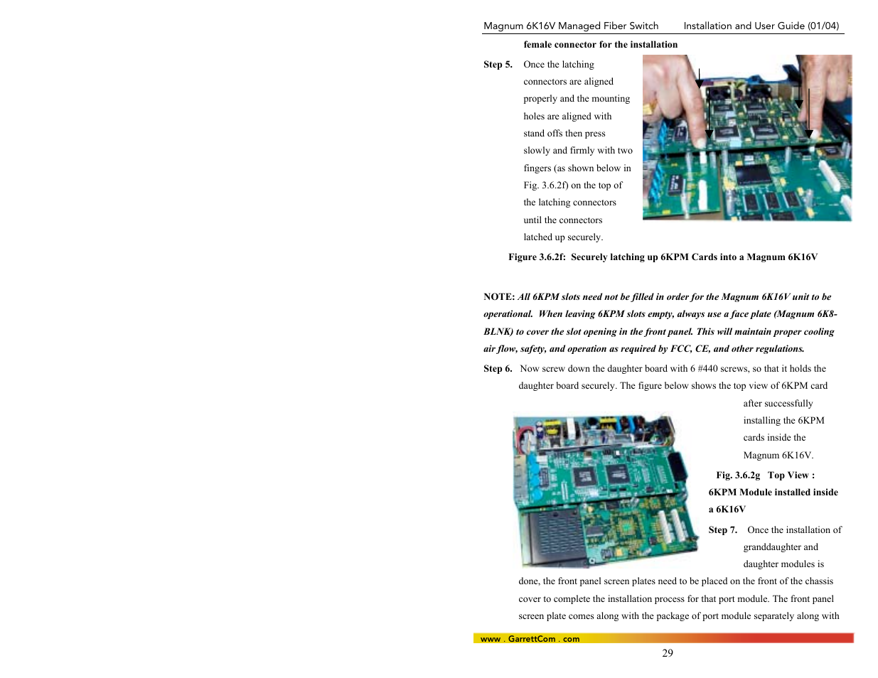 GarrettCom 6K16V User Manual | Page 36 / 61