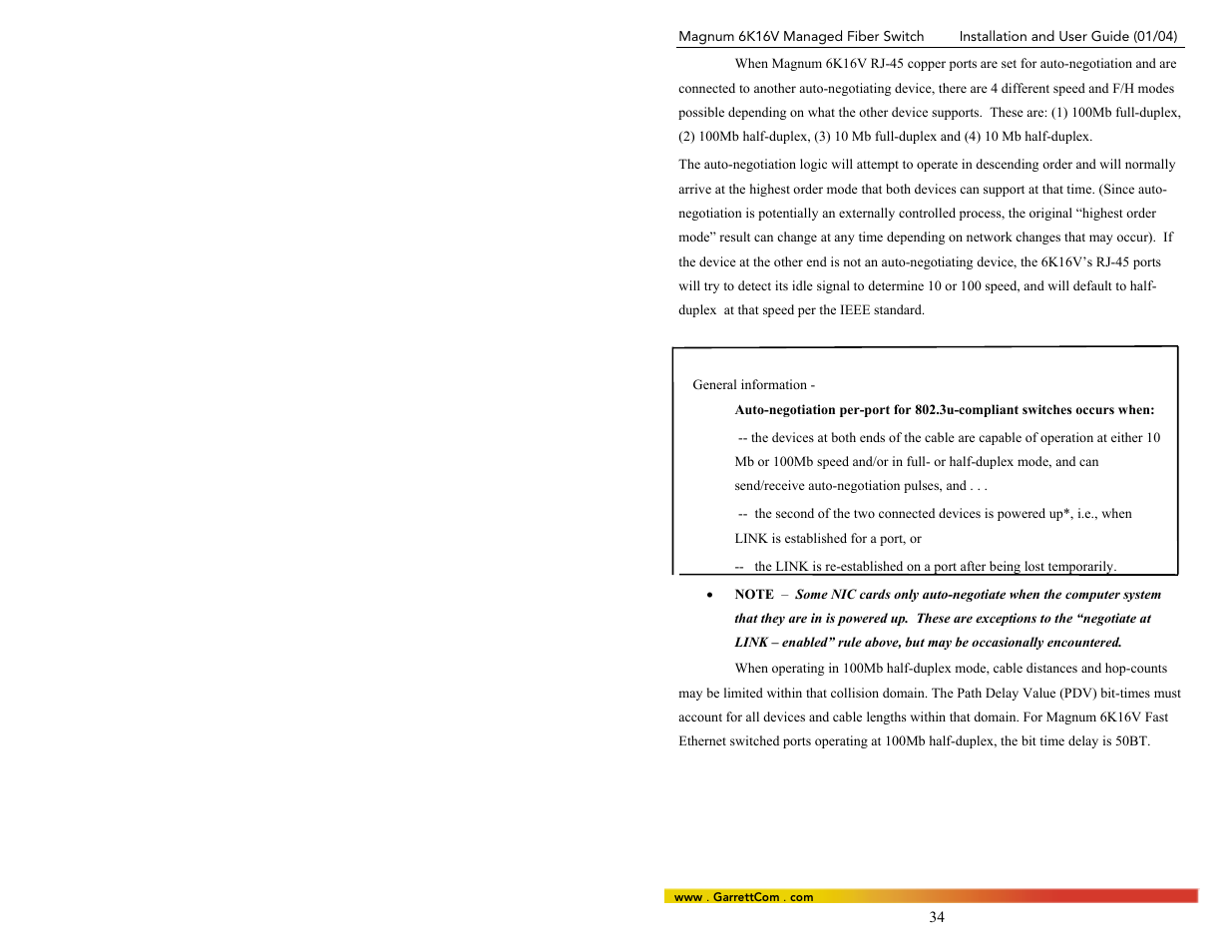 GarrettCom 6K16V User Manual | Page 41 / 61