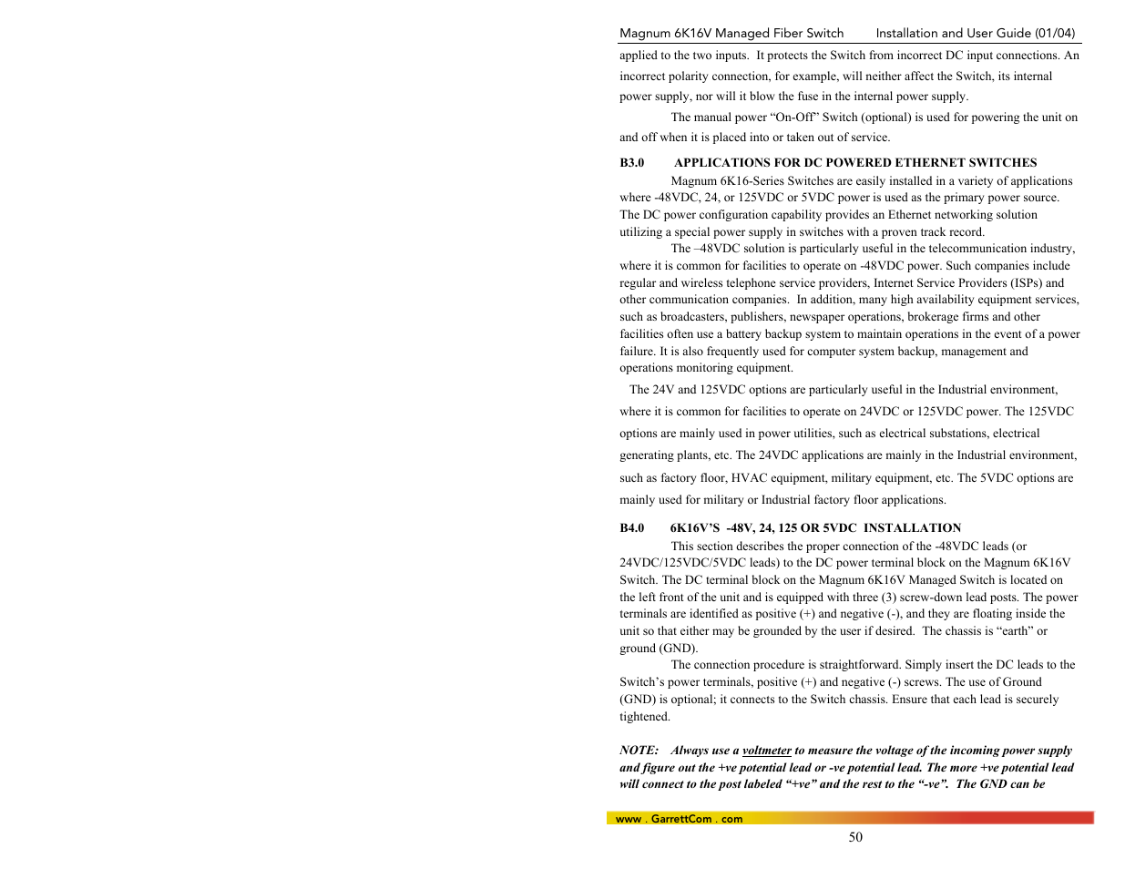 GarrettCom 6K16V User Manual | Page 57 / 61
