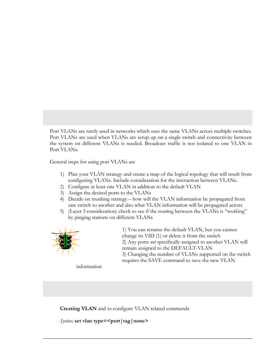Using port vlans, Creating vlans | GarrettCom Magnum MNS-6K User Manual | Page 108 / 329