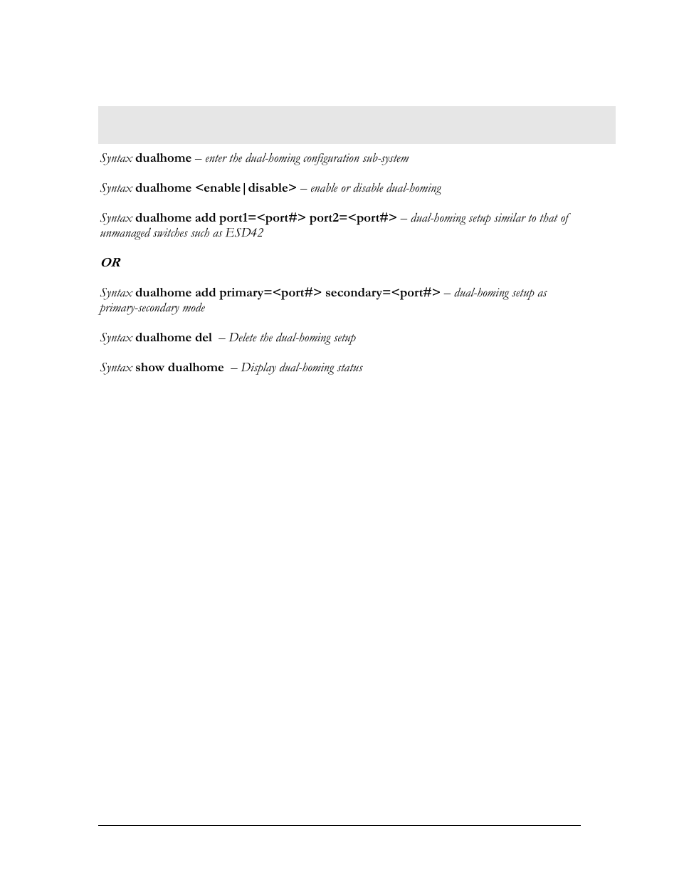 List of commands in this chapter | GarrettCom Magnum MNS-6K User Manual | Page 174 / 329