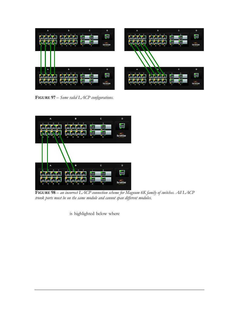 Igure, Some valid lacp configurations | GarrettCom Magnum MNS-6K User Manual | Page 177 / 329