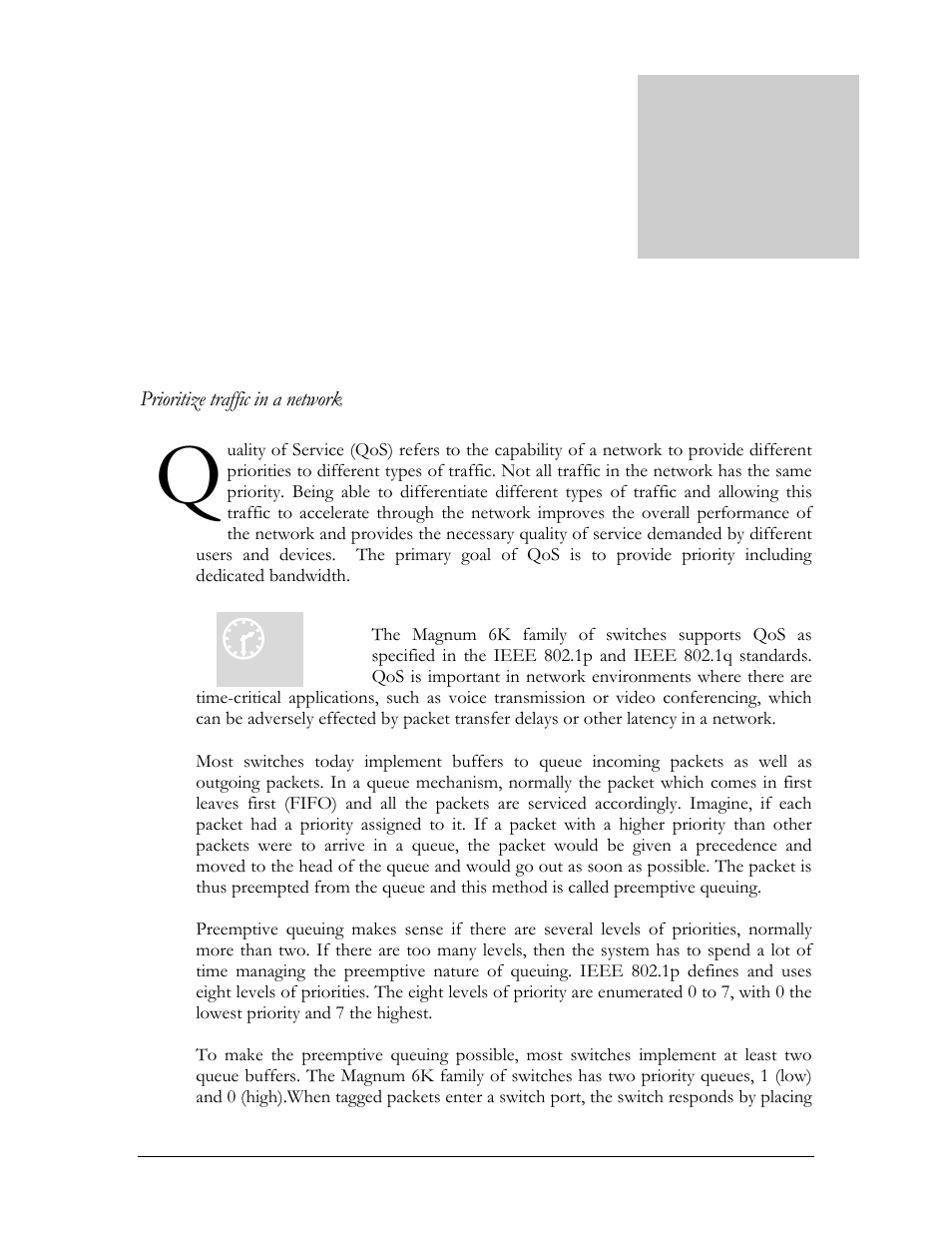 Qos concepts, 15 – quality of service | GarrettCom Magnum MNS-6K User Manual | Page 187 / 329