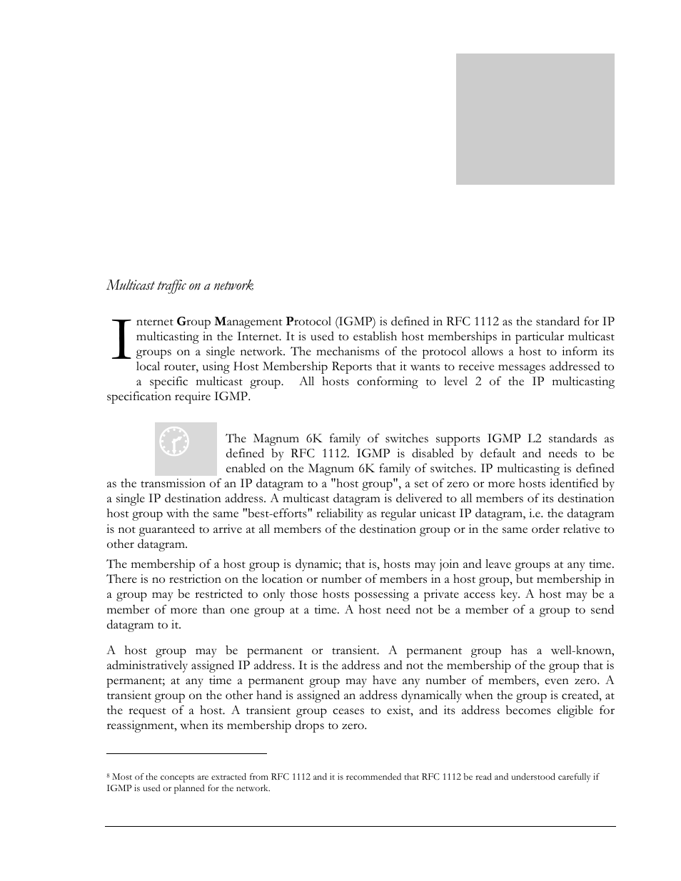 Igmp concepts, 16 – igmp | GarrettCom Magnum MNS-6K User Manual | Page 196 / 329