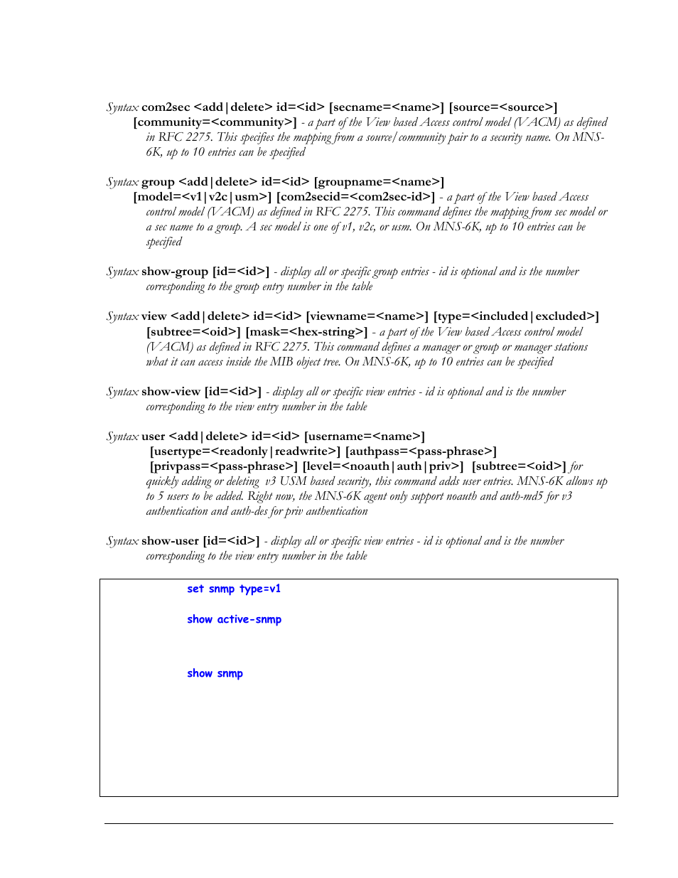 GarrettCom Magnum MNS-6K User Manual | Page 224 / 329