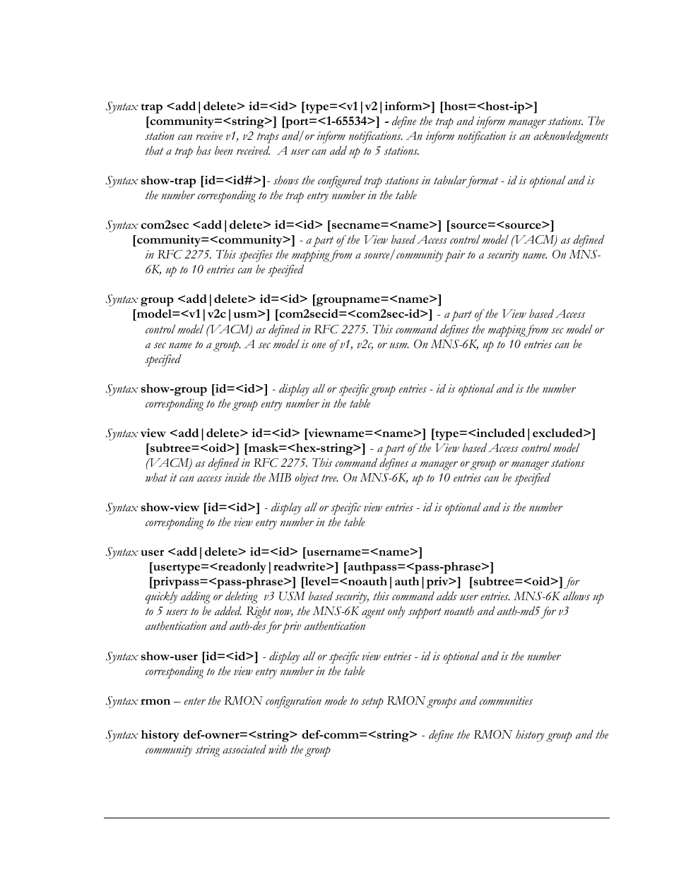 GarrettCom Magnum MNS-6K User Manual | Page 234 / 329
