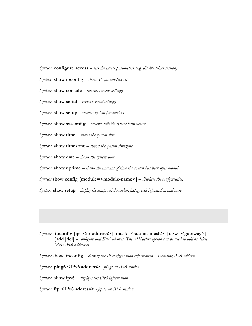 Chapter 4 – ipv6 | GarrettCom Magnum MNS-6K User Manual | Page 262 / 329
