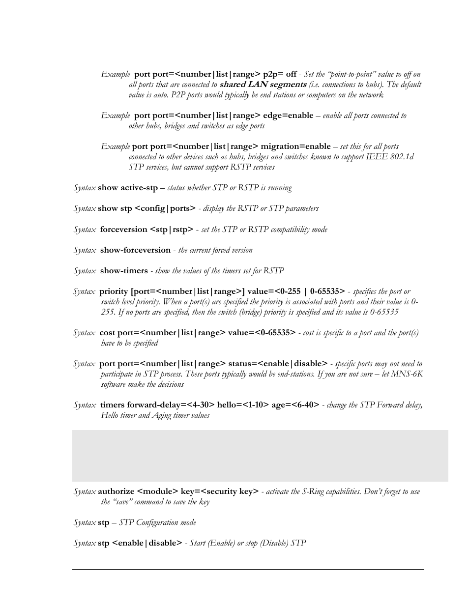 Chapter 12 – rs-ring, s-ring and link-loss-learn | GarrettCom Magnum MNS-6K User Manual | Page 269 / 329