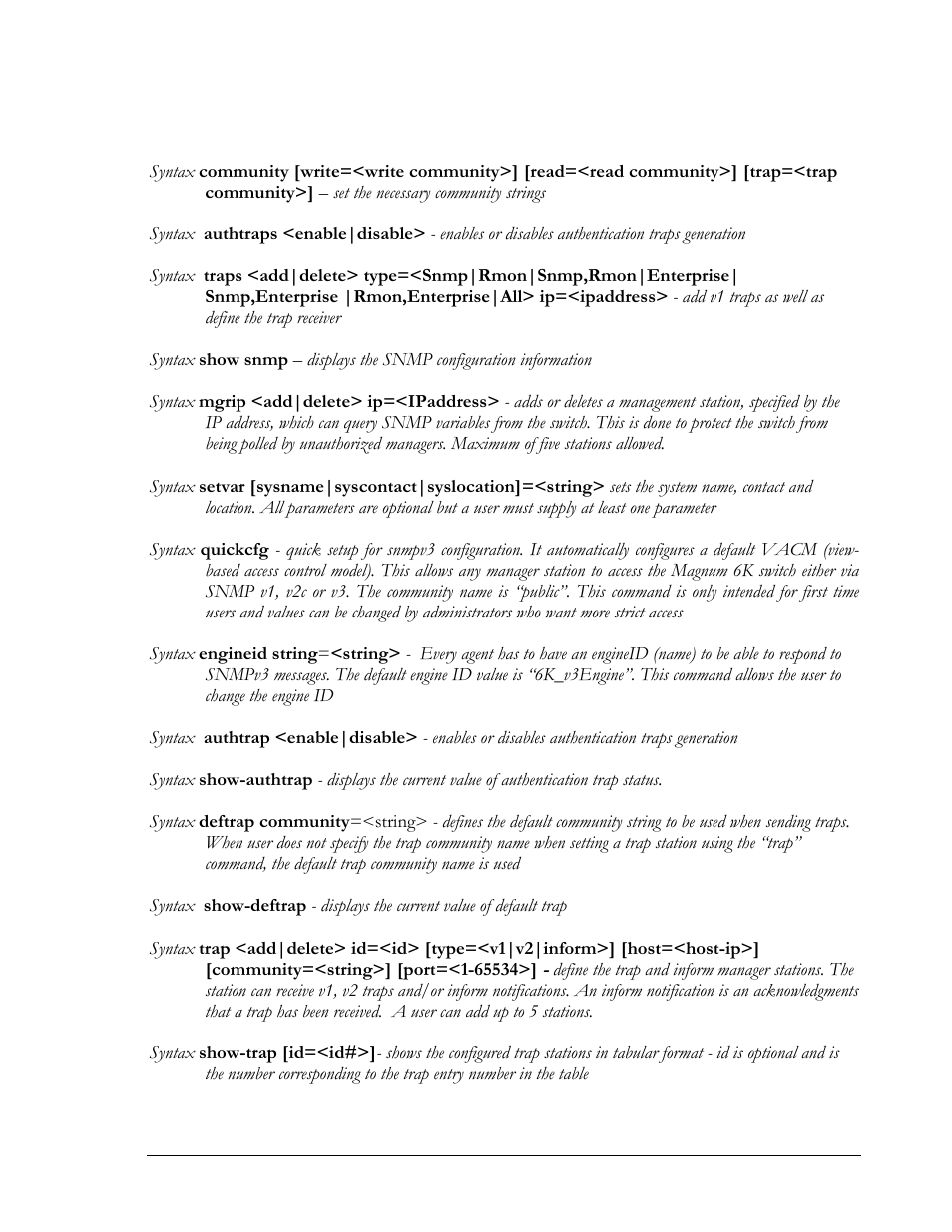 GarrettCom Magnum MNS-6K User Manual | Page 274 / 329