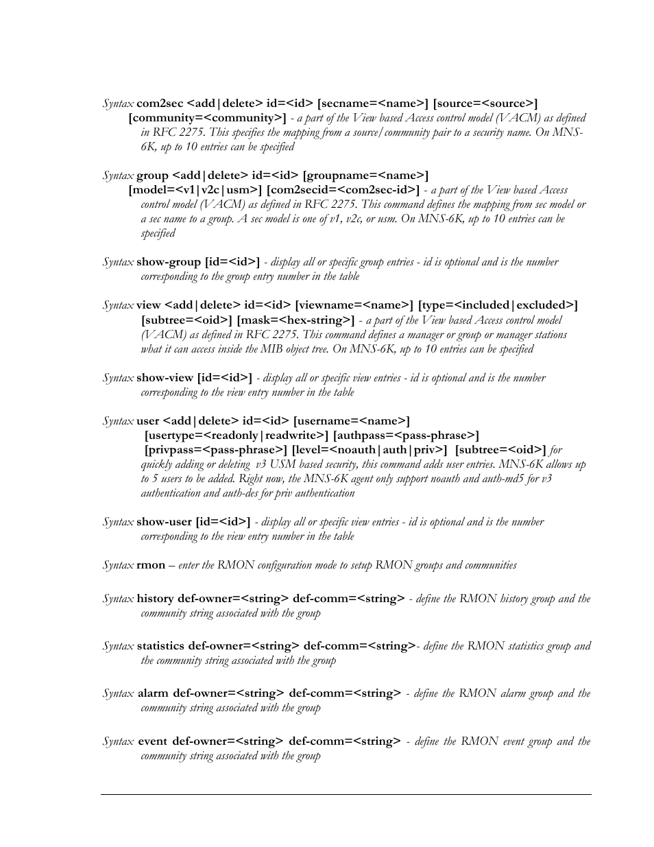 GarrettCom Magnum MNS-6K User Manual | Page 275 / 329