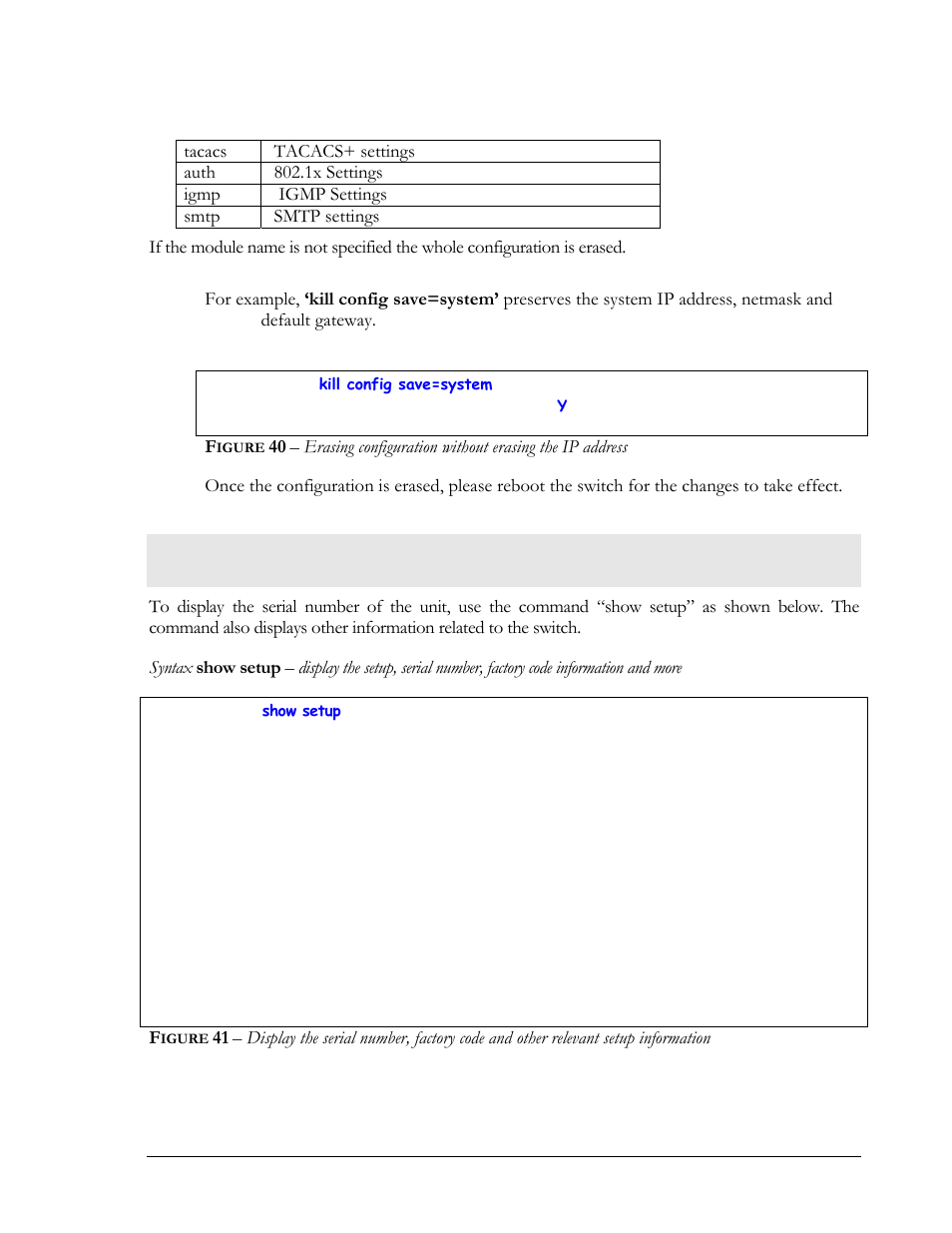 Displaying serial number, Igure | GarrettCom Magnum MNS-6K User Manual | Page 55 / 329