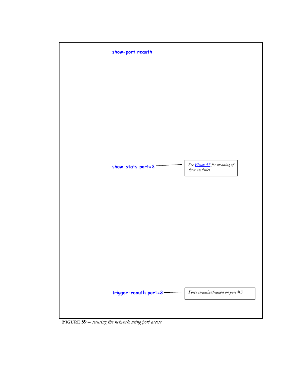 Igure, Securing the network using port access | GarrettCom Magnum MNS-6K User Manual | Page 85 / 329