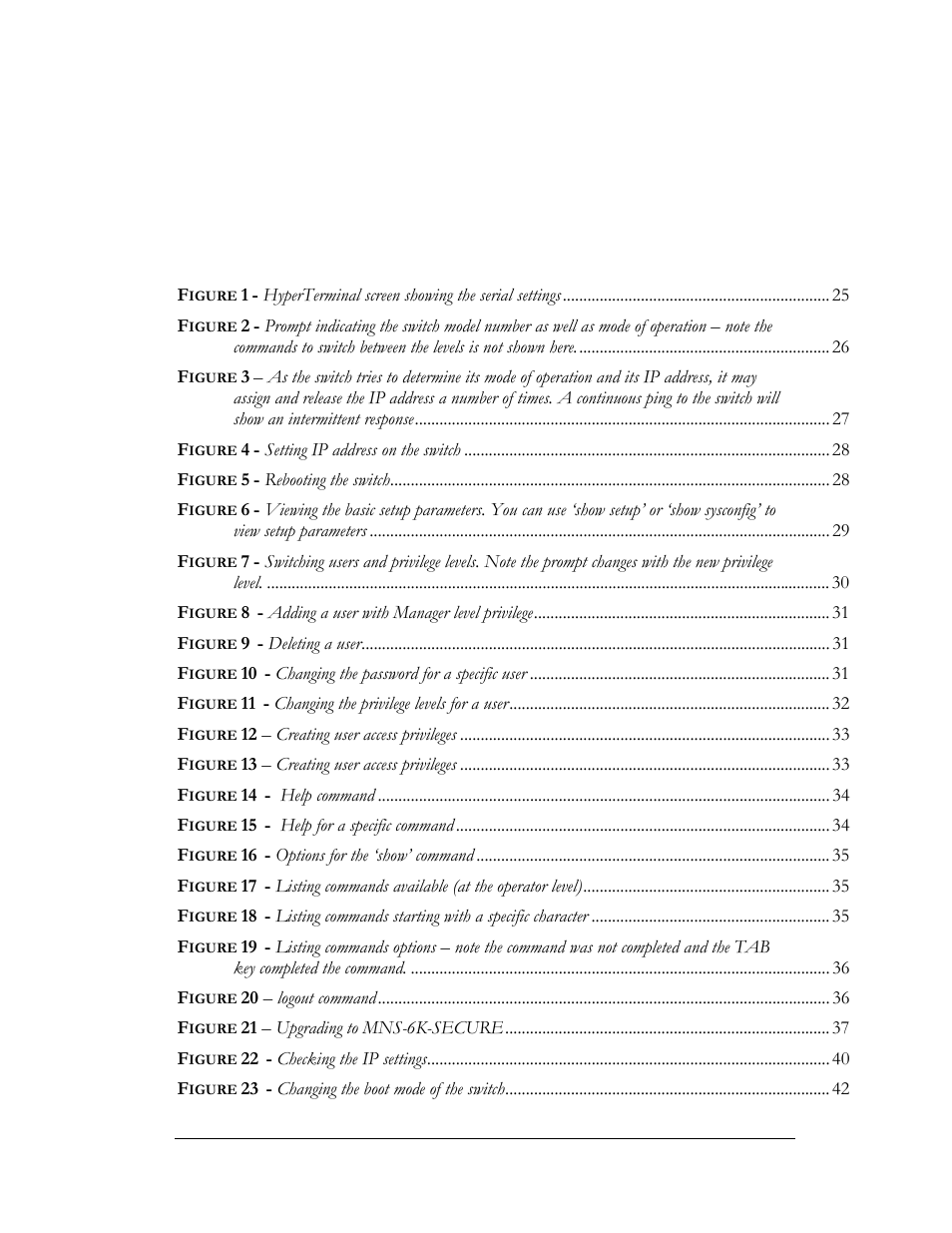 List of figures | GarrettCom MNS-6K 4.1.4 User Manual | Page 12 / 364