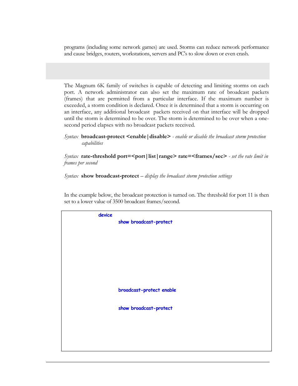 Preventing broadcast storms | GarrettCom MNS-6K 4.1.4 User Manual | Page 130 / 364