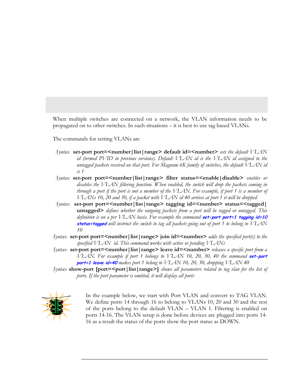 Using vlans | GarrettCom MNS-6K 4.1.4 User Manual | Page 137 / 364