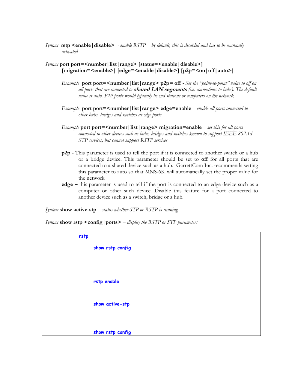 GarrettCom MNS-6K 4.1.4 User Manual | Page 163 / 364