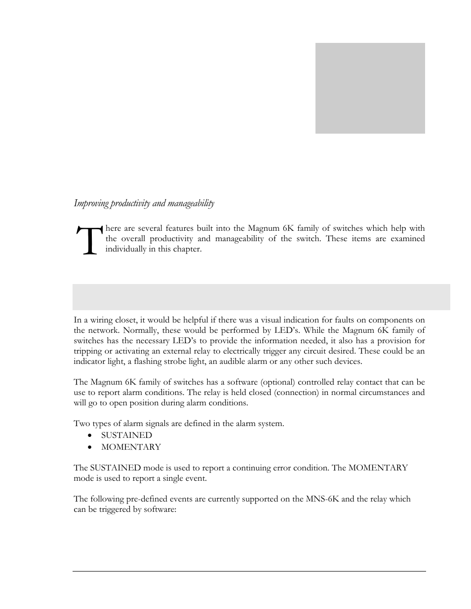 21 – miscellaneous commands, Alarm relays | GarrettCom MNS-6K 4.1.4 User Manual | Page 257 / 364