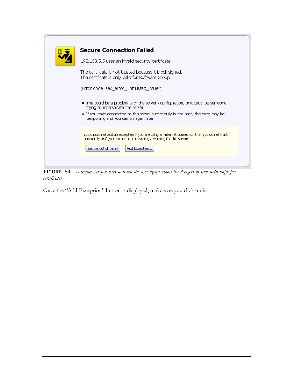 Igure, Improper certificates | GarrettCom MNS-6K 4.1.4 User Manual | Page 331 / 364