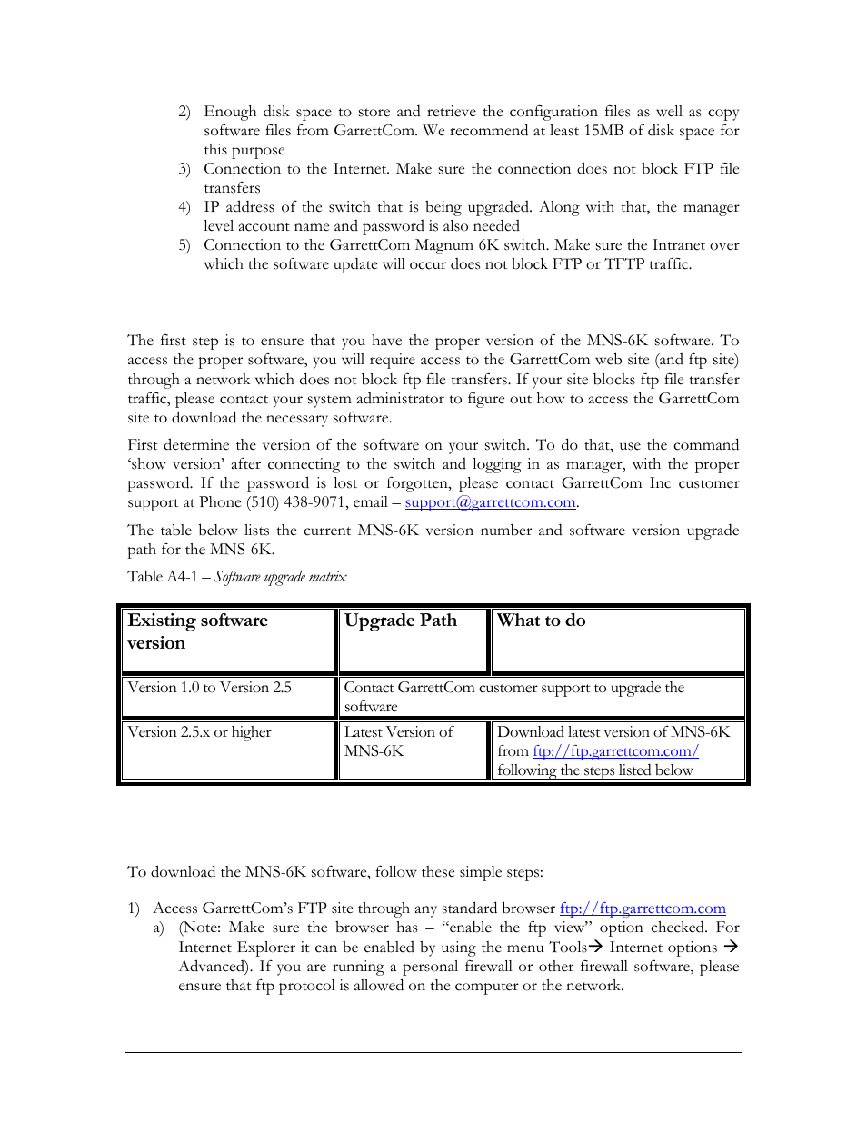 Selecting the proper version, Downloading the mns-6k software | GarrettCom MNS-6K 4.1.4 User Manual | Page 338 / 364