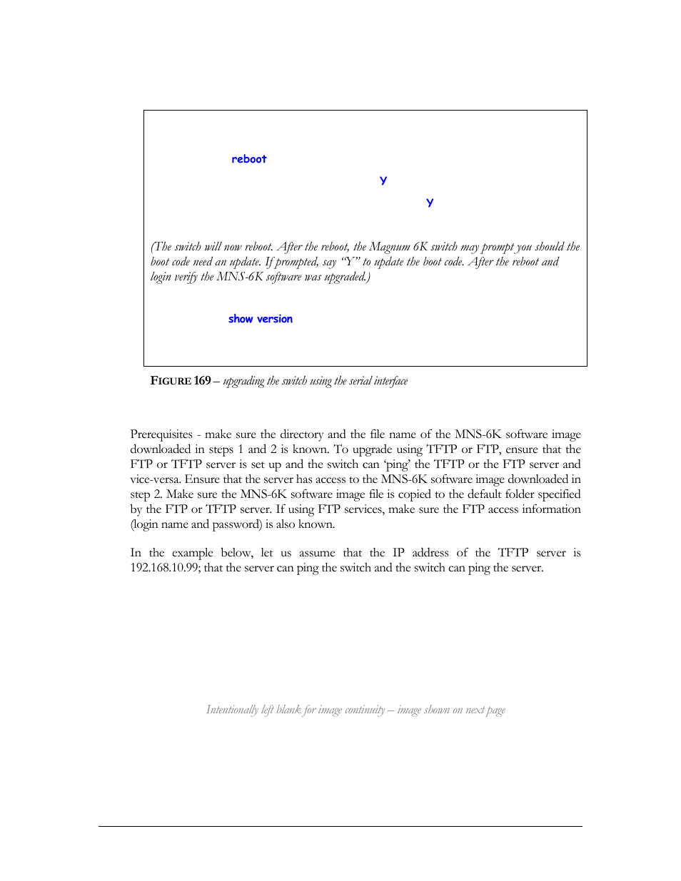 Network access, Igure, Upgrading the switch using the serial interface | GarrettCom MNS-6K 4.1.4 User Manual | Page 351 / 364