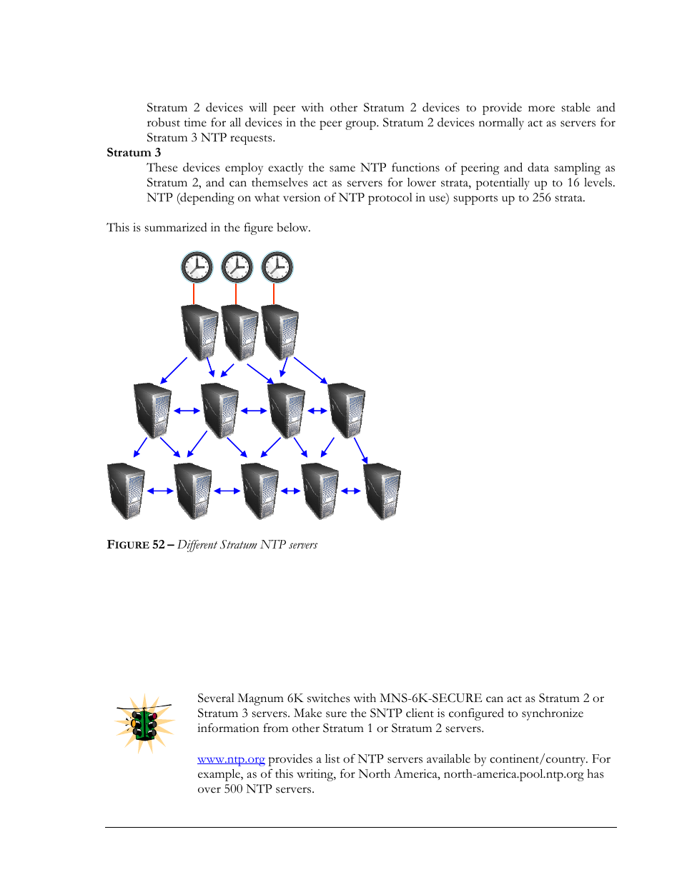 Igure, Different stratum ntp servers | GarrettCom MNS-6K 4.1.4 User Manual | Page 87 / 364