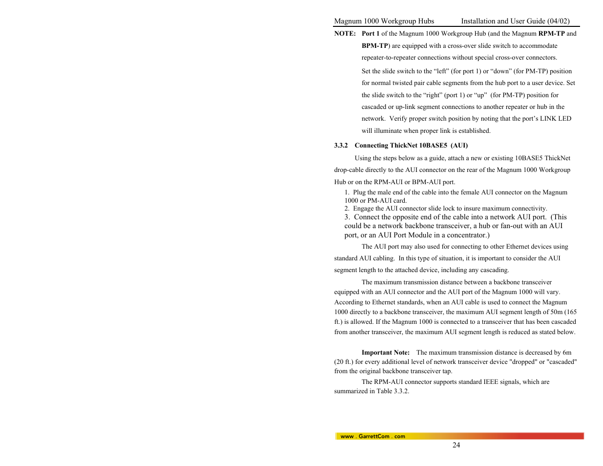 GarrettCom 1008 User Manual | Page 30 / 44