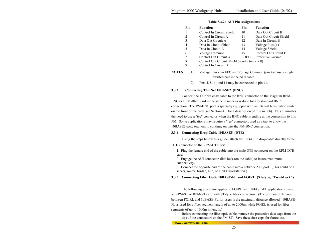 GarrettCom 1008 User Manual | Page 31 / 44