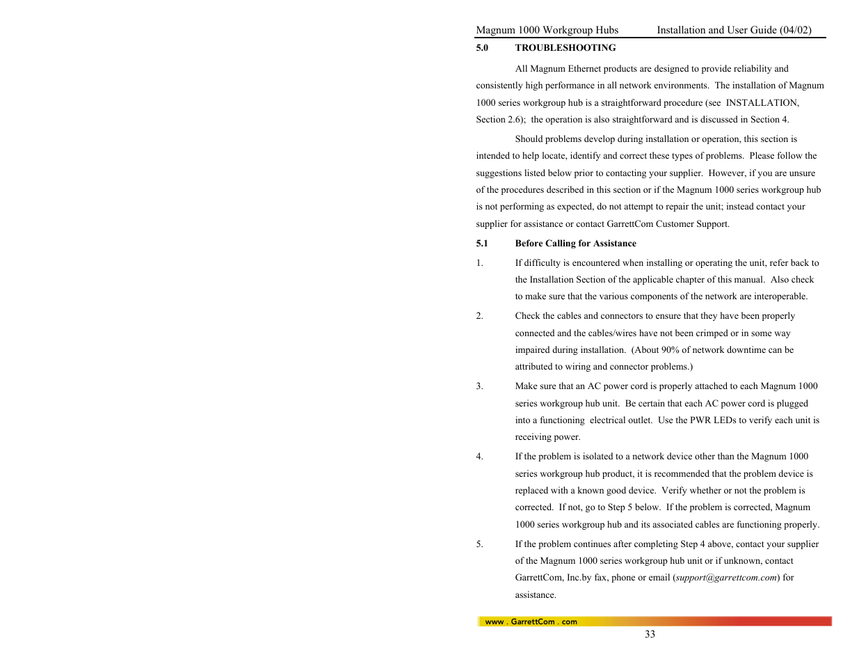GarrettCom 1008 User Manual | Page 39 / 44
