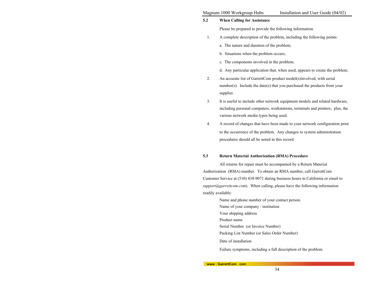 GarrettCom 1008 User Manual | Page 40 / 44