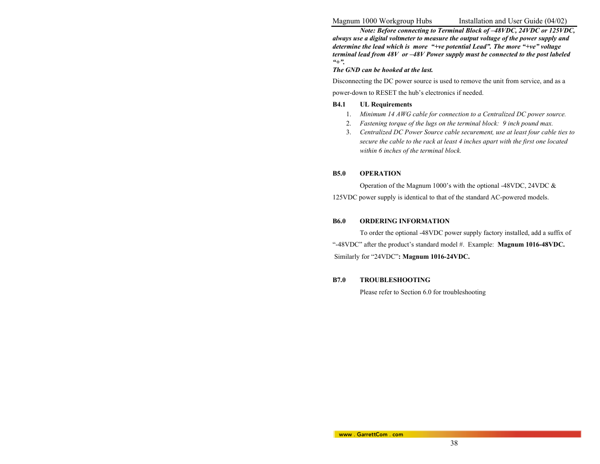 GarrettCom 1008 User Manual | Page 44 / 44