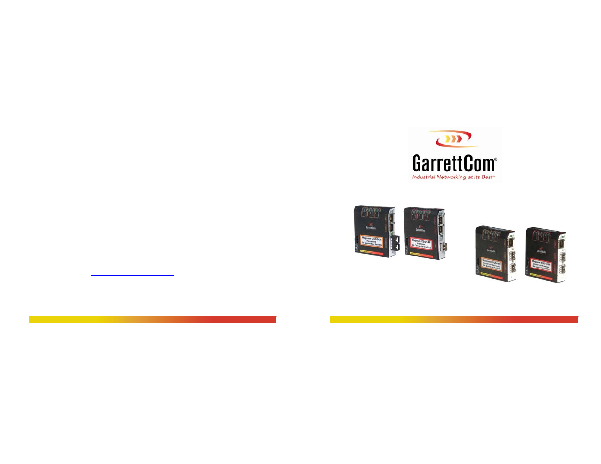 GarrettCom CSG14 User Manual | 82 pages