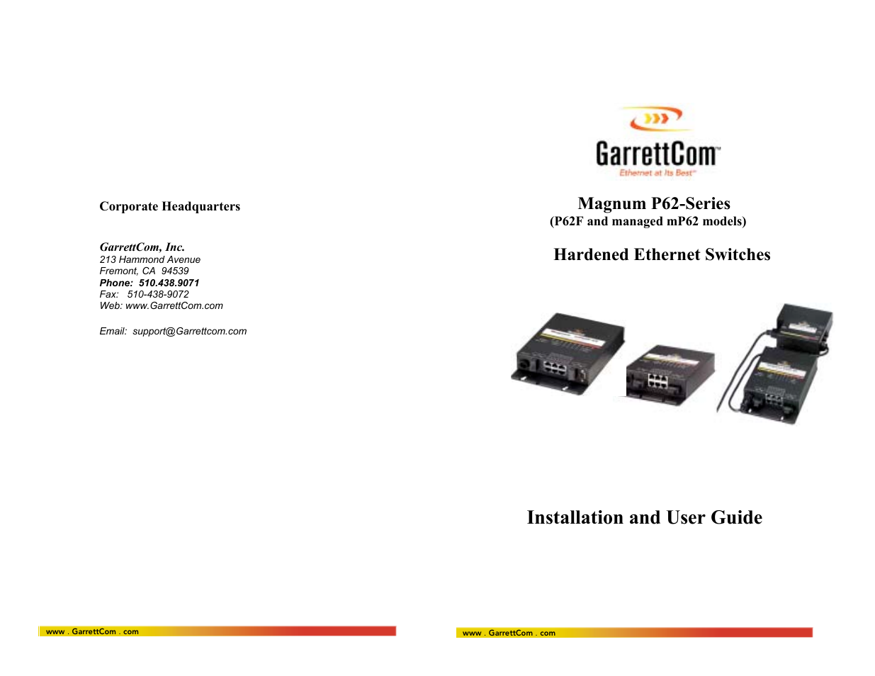 GarrettCom P62-Series User Manual | 37 pages