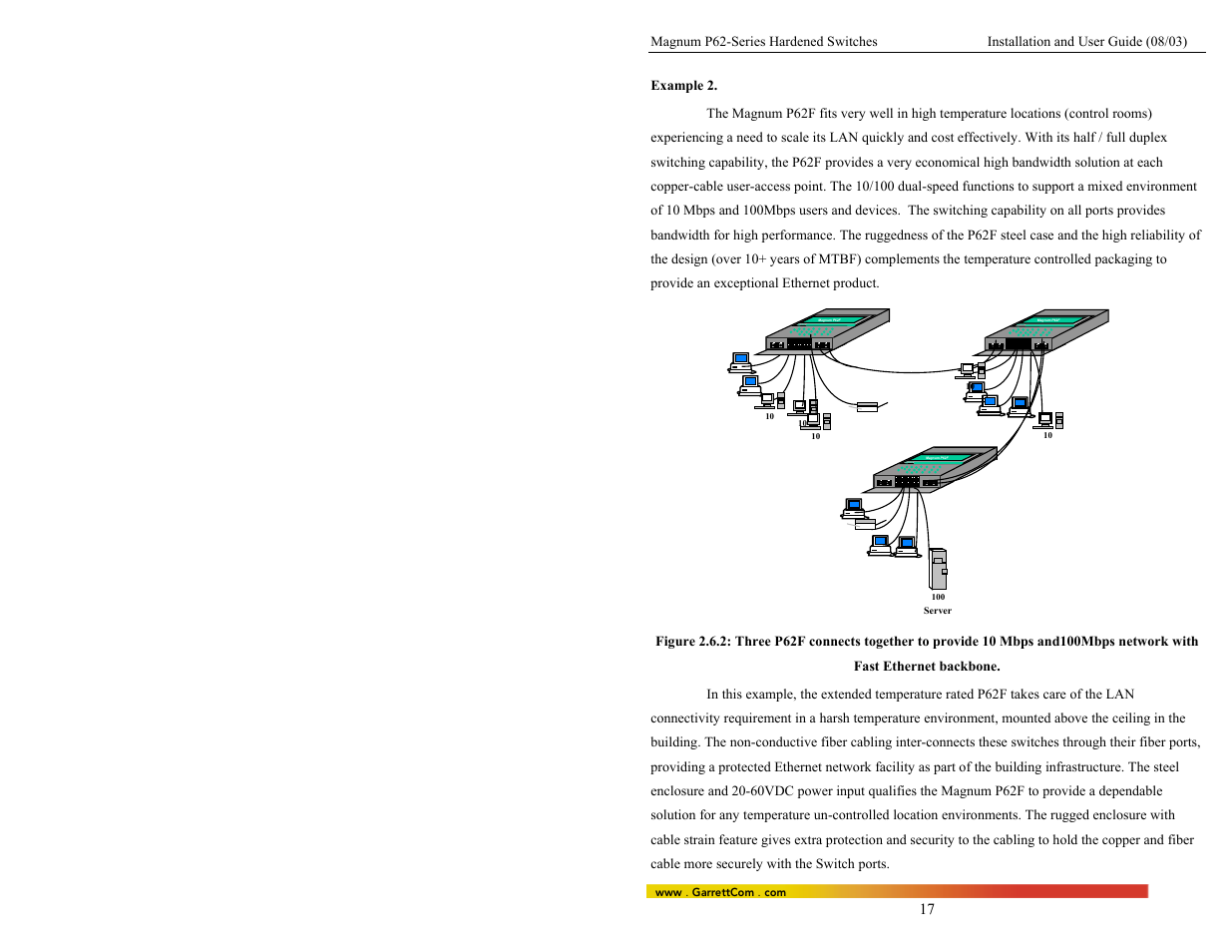 Garre tt | GarrettCom P62-Series User Manual | Page 21 / 37