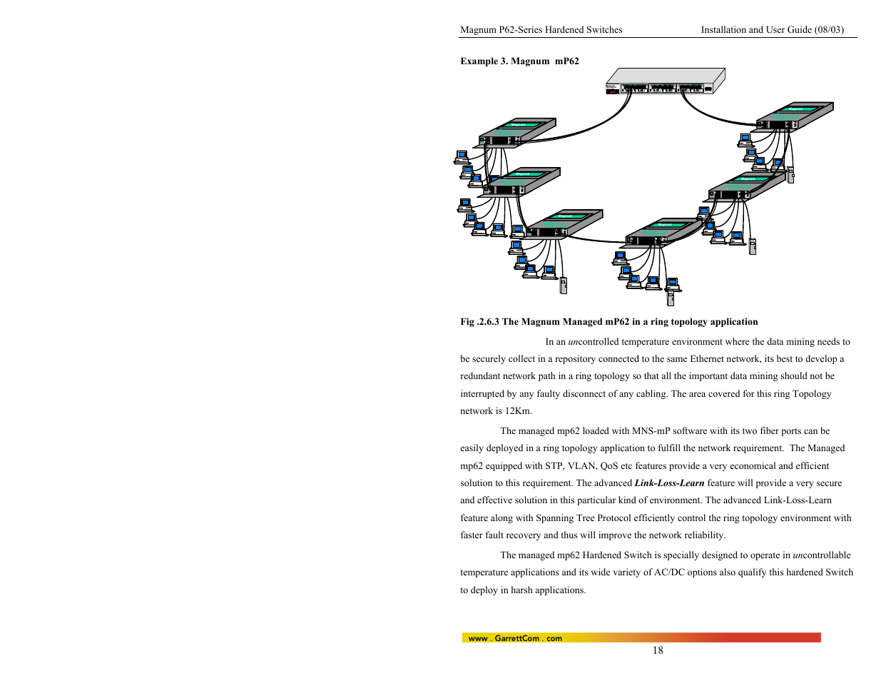 Garret | GarrettCom P62-Series User Manual | Page 22 / 37