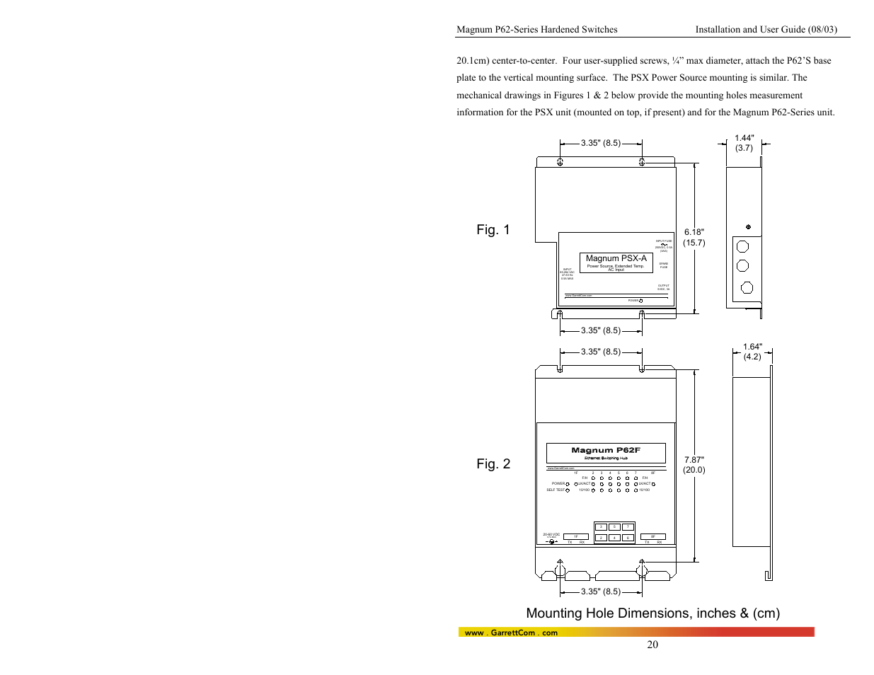 Magnum psx-a | GarrettCom P62-Series User Manual | Page 24 / 37