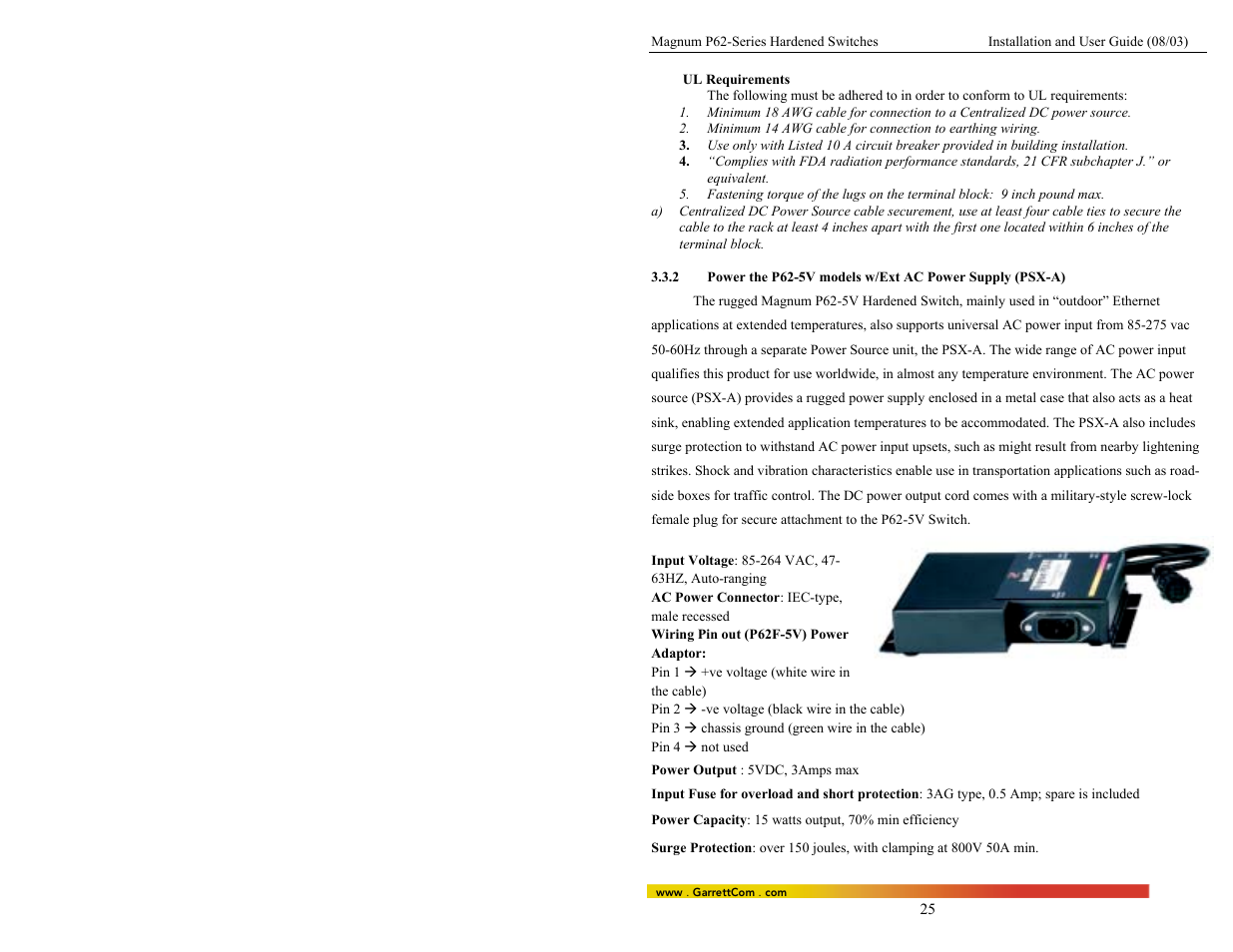 GarrettCom P62-Series User Manual | Page 29 / 37
