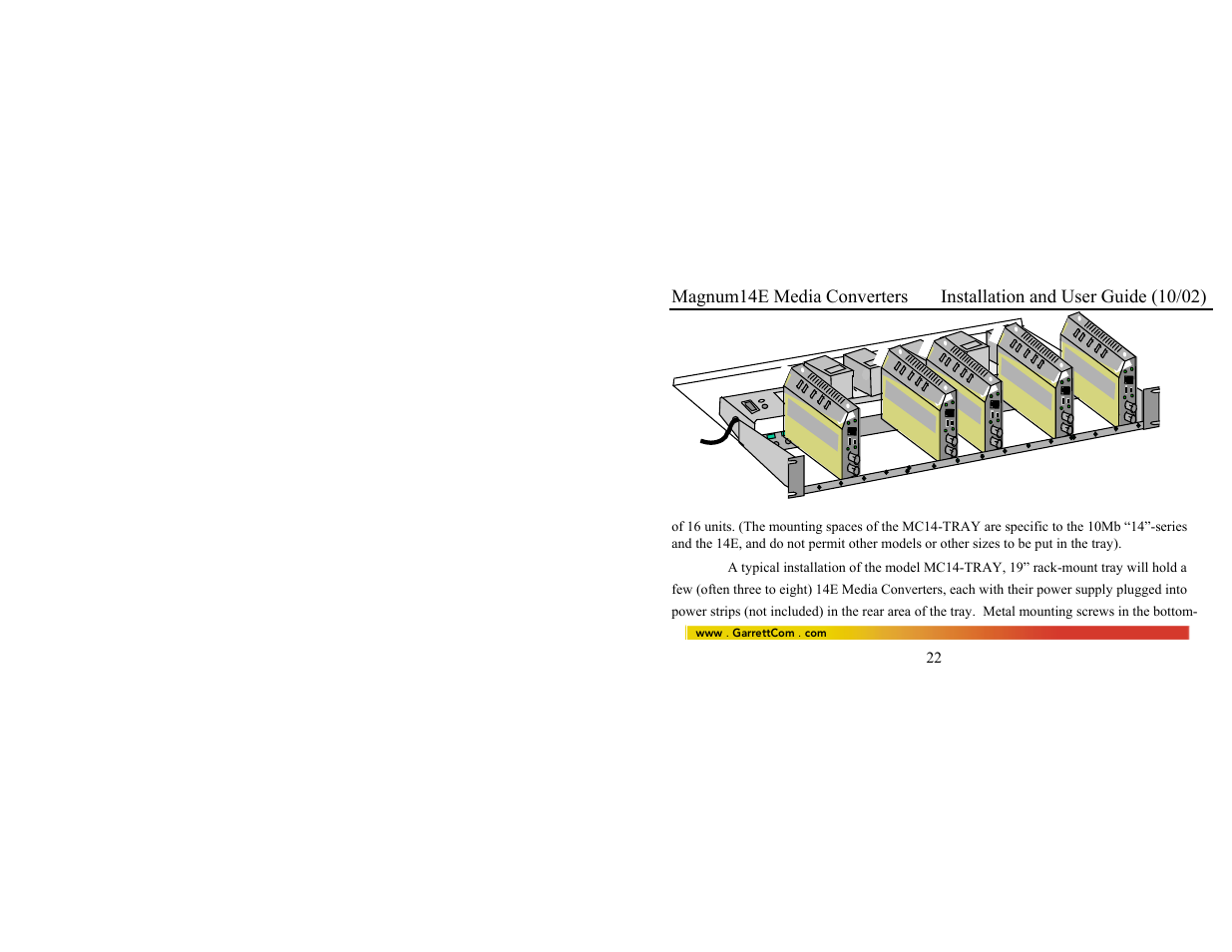 GarrettCom 14E User Manual | Page 30 / 66