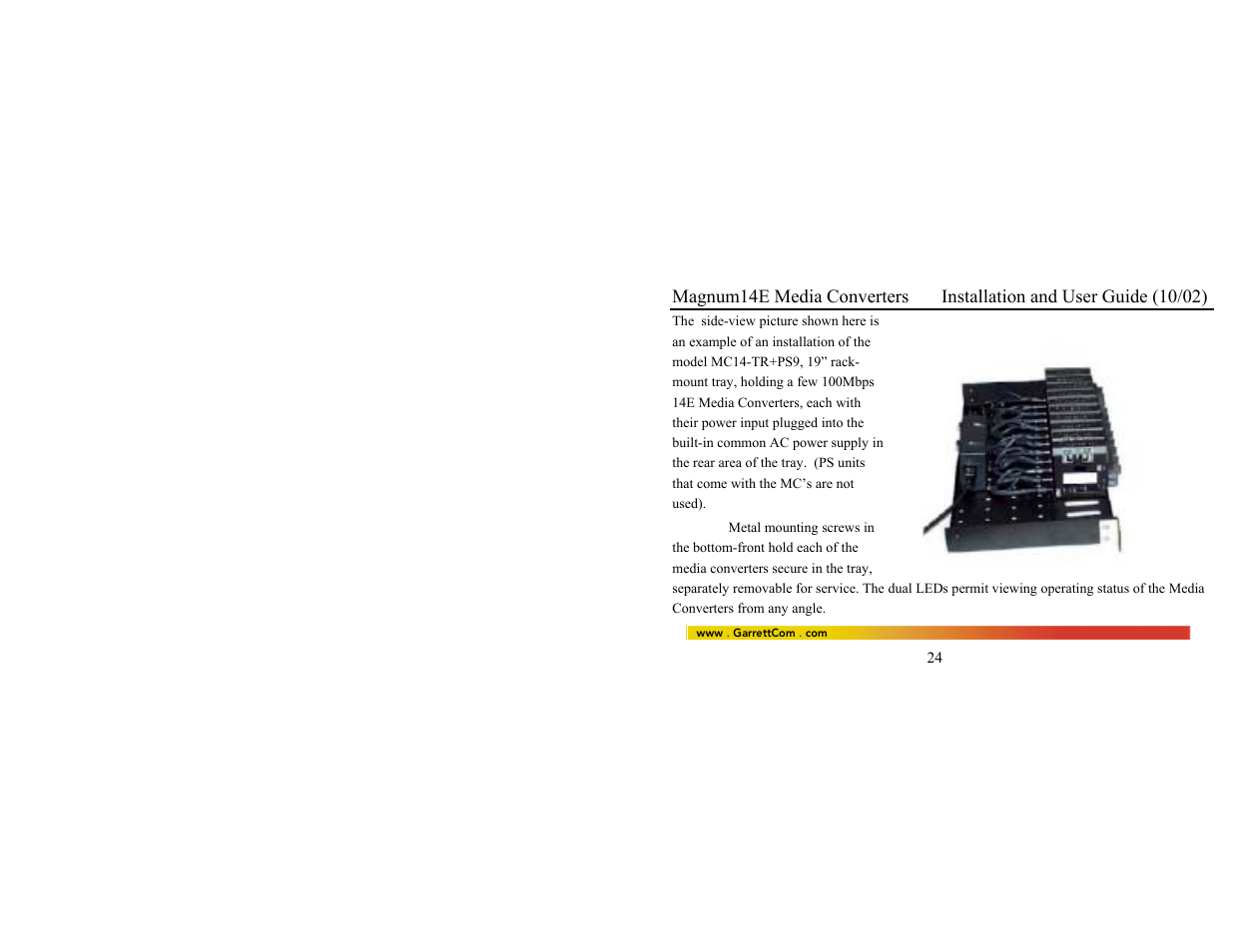 GarrettCom 14E User Manual | Page 32 / 66