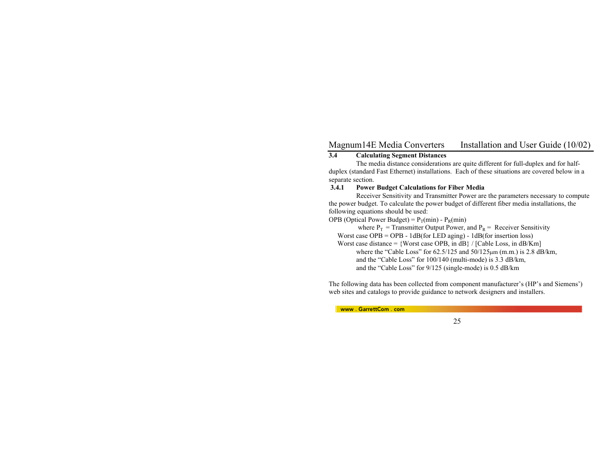 GarrettCom 14E User Manual | Page 33 / 66