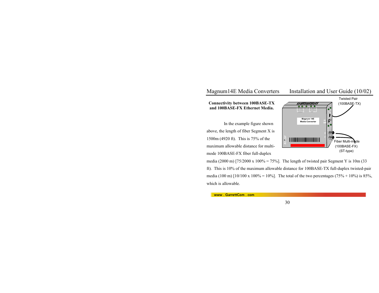 GarrettCom 14E User Manual | Page 38 / 66