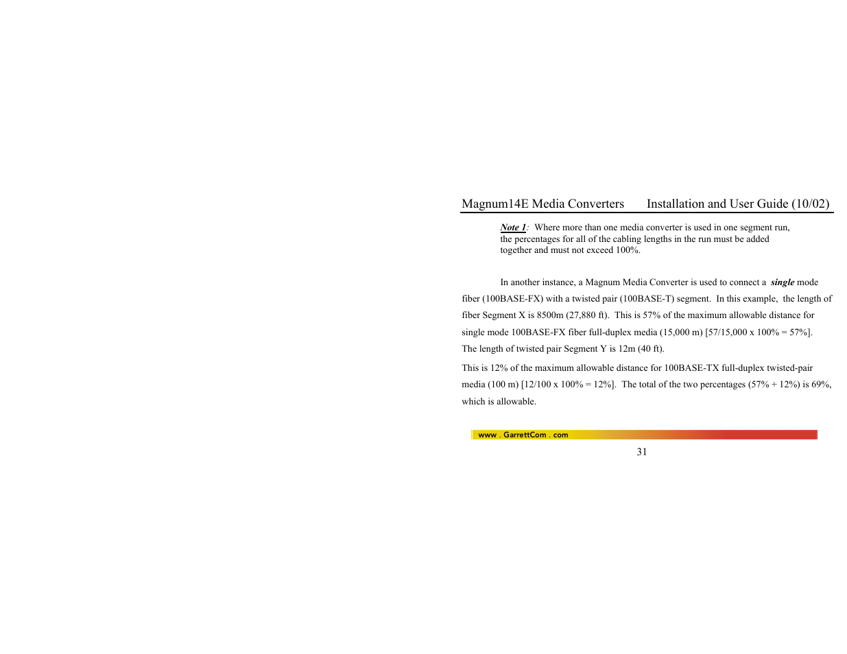 GarrettCom 14E User Manual | Page 39 / 66