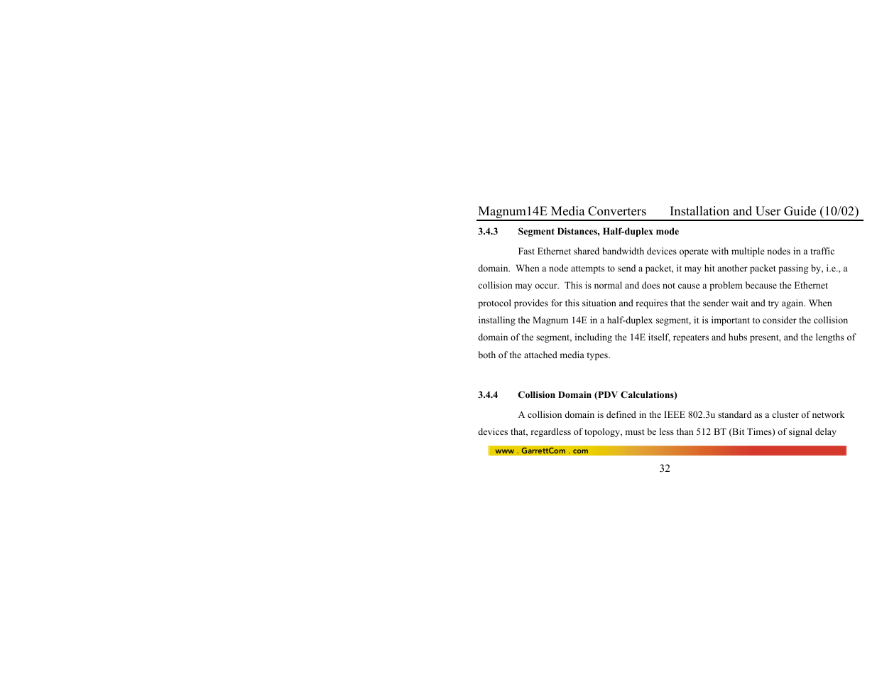 GarrettCom 14E User Manual | Page 40 / 66