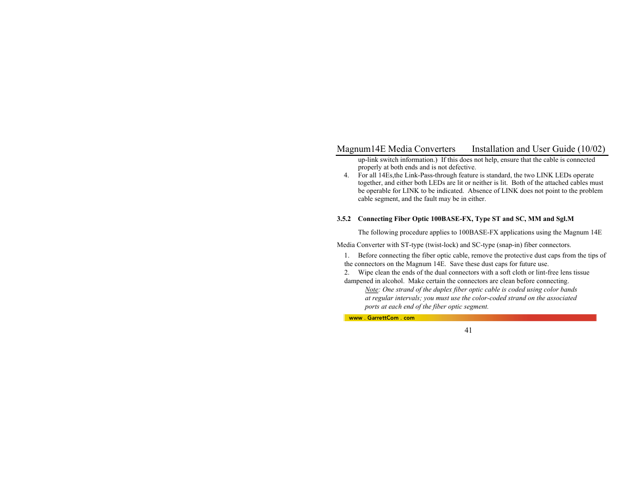 GarrettCom 14E User Manual | Page 49 / 66